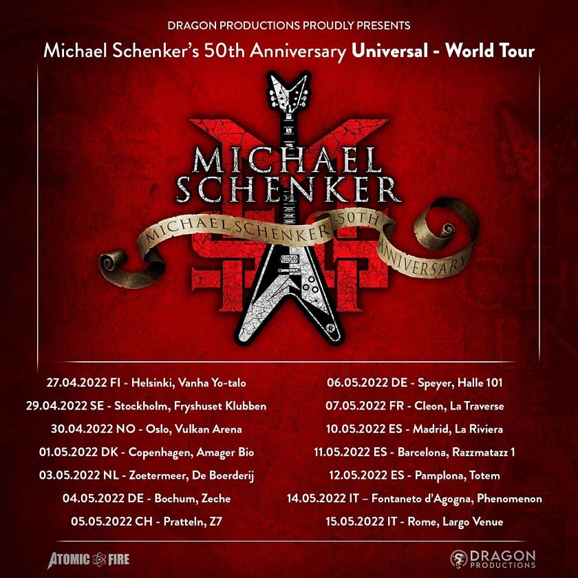 Michael Schenker Group EU Tour 2022