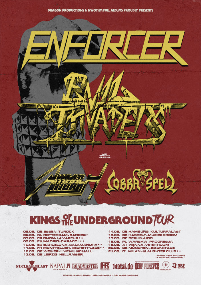 Enforcer Evil Invaders Kings Of Underground Tour 2022